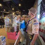 Eagle Scout at the cotton candy machine